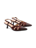 Slingback con dettagli in raso da donna