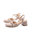 Slingback t-bar in vernice da donna