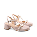 Slingback t-bar in vernice da donna