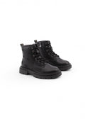 Anfibio nero con suola chunky da bimba