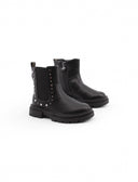 Stivaletto nero con suola chunky bimba