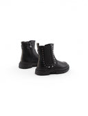 Stivaletto nero con suola chunky bimba