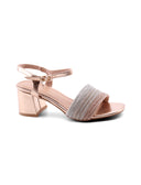 Sandalo gioiello con tacco a blocco