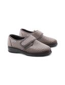 Pantofola con velcro da donna
