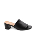Mules nero in pelle da donna