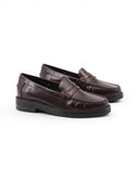 Mocassino penny loafers in pelle donna