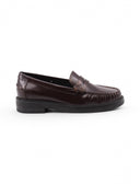 Mocassino penny loafers in pelle donna