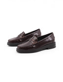 Mocassino penny loafers in pelle donna