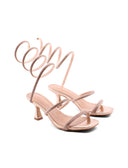 Sandalo alla schiava con strass donna