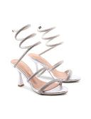 Sandalo alla schiava con strass donna
