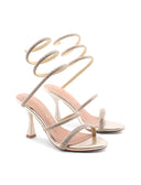 Sandalo alla schiava con strass donna