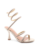 Sandalo alla schiava con strass donna