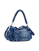 Half Logo Denim Habana borsa donna
