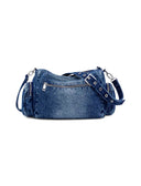 Half Logo Denim Habana borsa donna