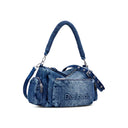Half Logo Denim Habana borsa donna