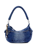 Half logo denim Astana borsa donna