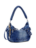 Half logo denim Astana borsa donna