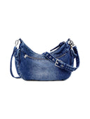Half logo denim Astana borsa donna