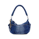 Half logo denim Astana borsa donna