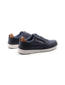 Scarpa stringata con lacci e zip uomo