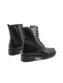 Anfibio nero in pelle da donna