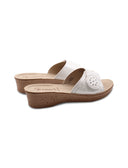 Ciabatta a fascia con velcro da donna