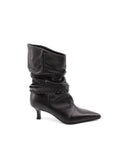 Stivaletto nero con tacco kitten donna