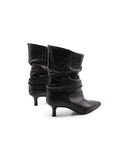 Stivaletto nero con tacco kitten donna