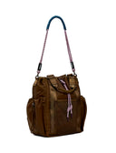 Neo Grunge Globe Brown zaino donna