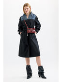 Mone Half Logo Clutch Micro Granate