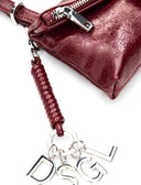 Mone Half Logo Clutch Micro Granate