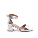Sandalo ankle strap in vera pelle donna
