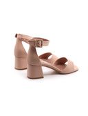 Sandalo ankle strap in vera pelle donna