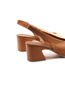 Sandalo open toe bicolore da donna
