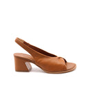 Sandalo open toe bicolore da donna