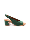 Sandalo open toe in vera pelle donna