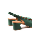 Sandalo open toe in vera pelle donna