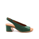 Sandalo open toe in vera pelle donna
