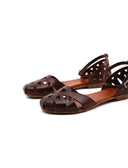 Sandalo in vera pelle da donna