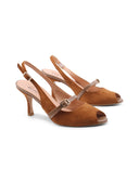 Décolleté slingback open toe da donna