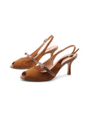 Décolleté slingback open toe da donna