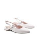 Ballerina slingback con gioielli donna