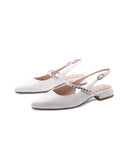 Ballerina slingback con gioielli donna