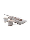 Décolleté slingback mary jane glitter