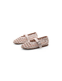Ballerina intrecciata bimba con fibbia