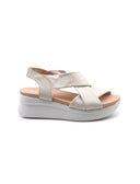 Sandalo in vera pelle da donna
