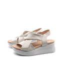 Sandalo in vera pelle da donna