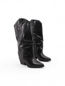 Stivale alto texano con risvolto donna
