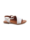 Sandalo flat in pelle morbida donna