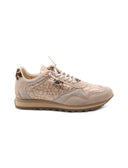 Sneaker in pelle effetto pitone donna
